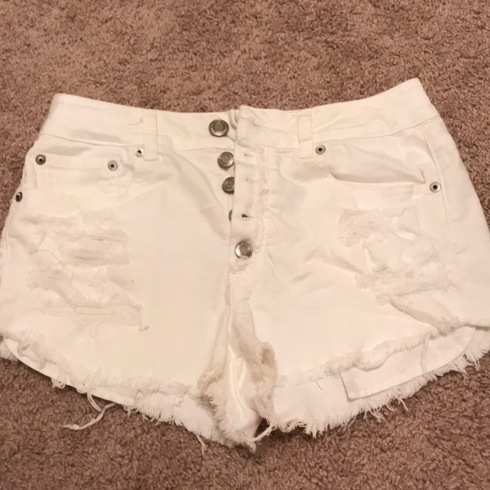 American Eagle button down high-rise Shorts